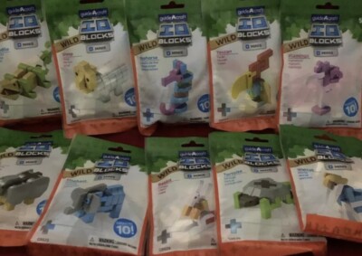 Set of 10 GuideCraft 10 Blocks Minis WILD Building Sets