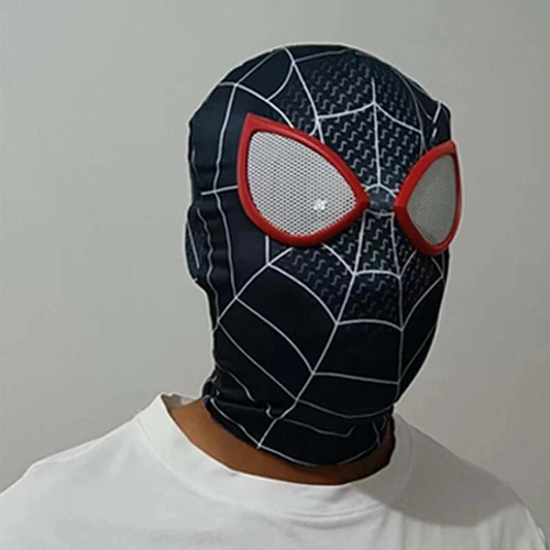 Miles Morales Spiderman Jumpsuit Kids/Adult Costume Cosplay Mask+Bodysuit110-190 - Picture 13 of 13