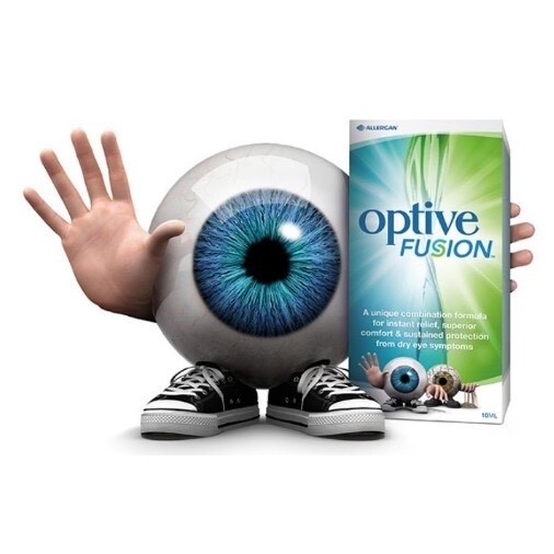 Optive fusion Lubricant Eye Drops 10ml helps maintains hydration on eyes