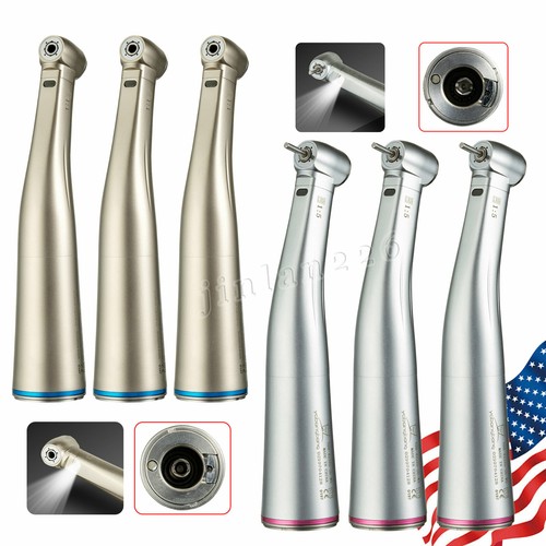 Dental 1:1 1:5 LED Fiber Optic Contra Angle Handpiece Push fit NSK/KAVO motor - Picture 7 of 21
