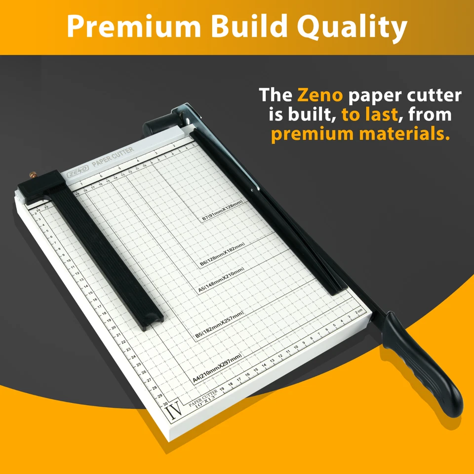 HEAVY DUTY PROFESSIONAL A4 PAPER GUILLOTINE CUTTER TRIMMER MACHINE HOME OFFICE - Image 4 of 4