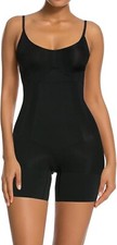 SHAPERX Shapewear Women Tummy Control Open Bust Thigh Slimmer Body Shaper SZ M