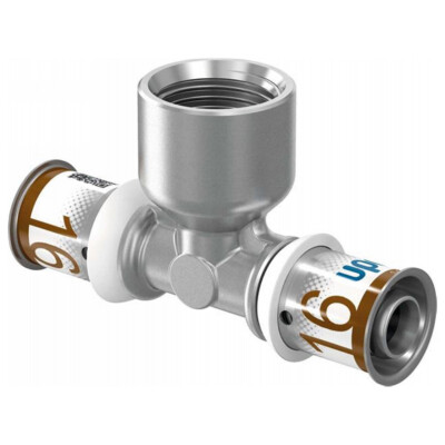 Uponor T-Stück S-Press PLUS 16x1/2''IGx16mm, 1070595