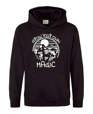 Grow Your Own Magic Funny Trippy Psychedelic Festival Adults Unisex HOOD HOODIE