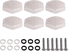 Lovermusic Guitar Tuner Machine Head Buttons White Pearl Tuning Key Square Butto