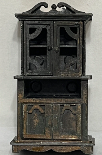 VTG DURHAM INDUSTRIES DOLLHOUSE MINI'S 1977 ROLL-TOP DESK & 1976 CHINA CABINET - Picture 18 of 22