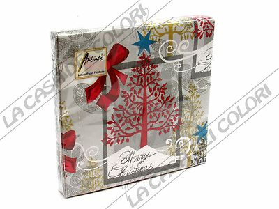 Ambiente Tovaglioli Di Natale Rossi, 3 Veli, 33x33 Cm, Confezione Da 20 Pezzi, Carta Certificata FSC, Colori A Base D'Acqua - 2