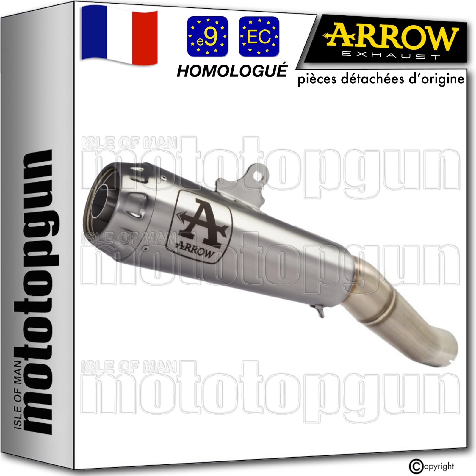 Silencieux Arrow Pro-Race Yamaha MT03 pour échappement urbain et balades sportives
