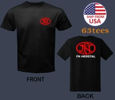 FN Herstal Firearms Guns Military Men's Black Size S to 3XL