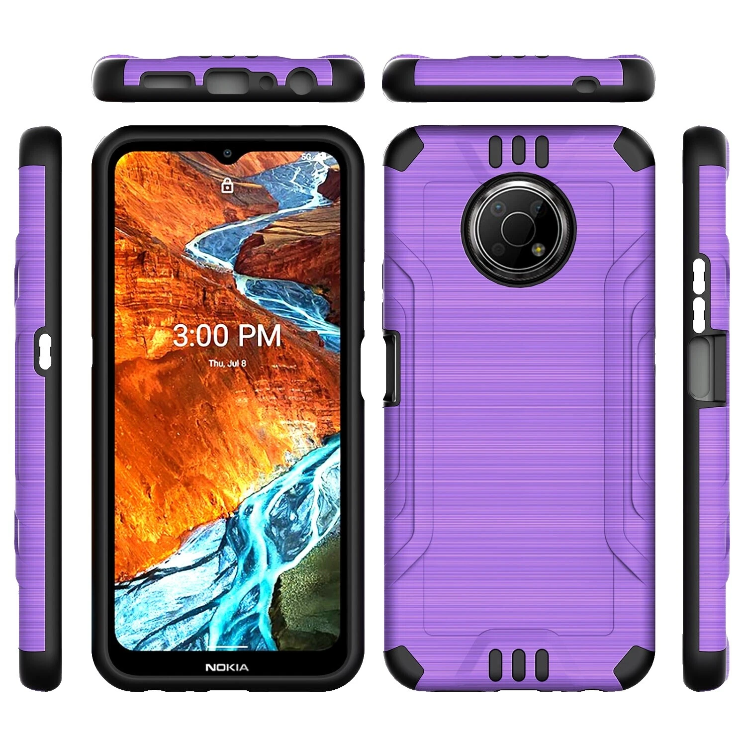 Silicona/gel/goma casos híbrido teléfono Celular para Nokia