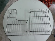 2 stainless steel kitchen sink grids for dual sink