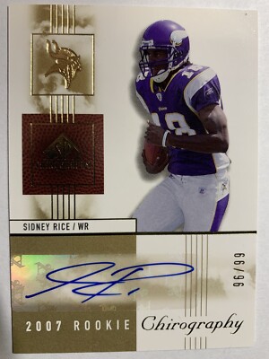 2007 SP Chirography Sidney Rice Rookie Auto 96/99 Autograph Vikings | eBay