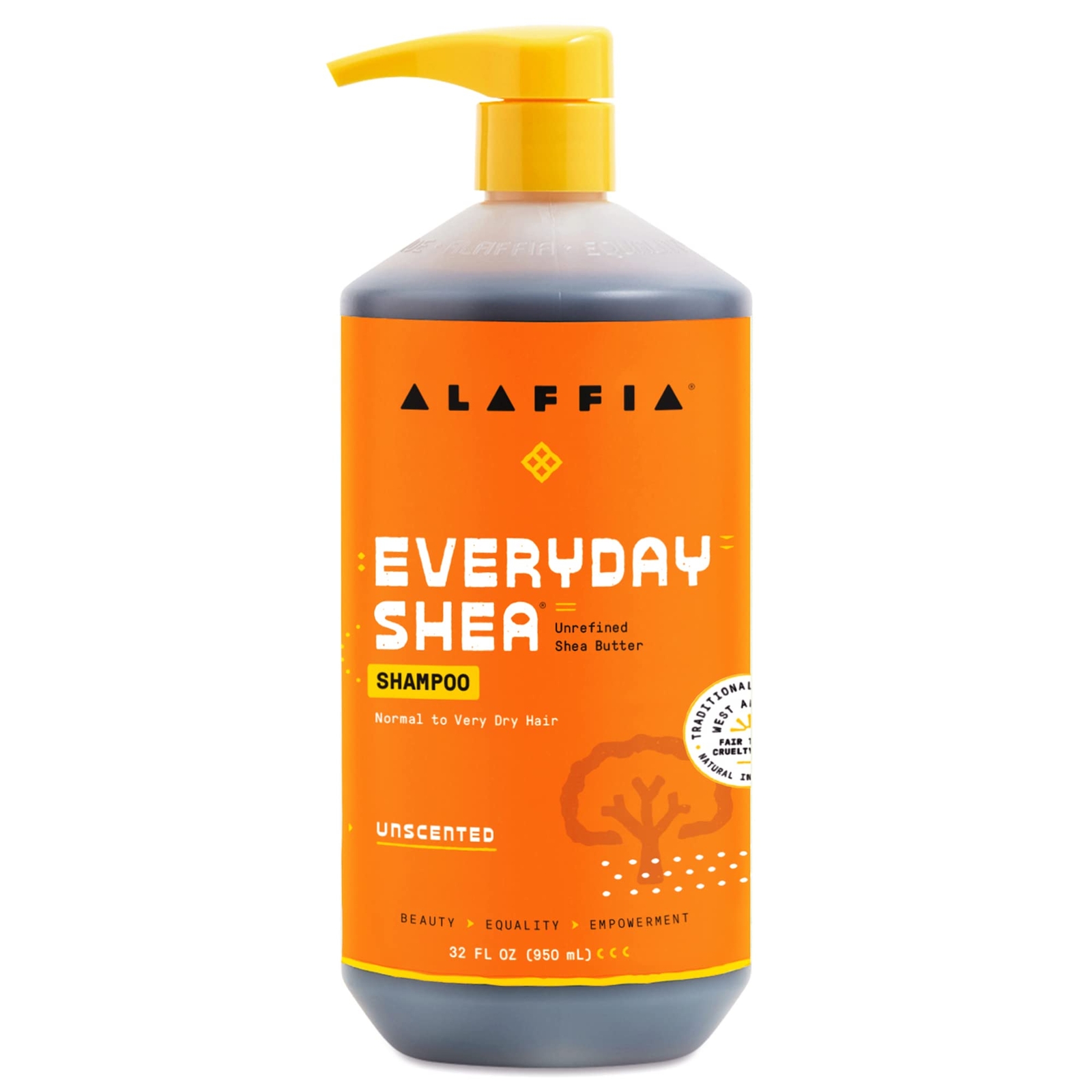 Alaffia EveryDay Shea Shampoo 32 Fl Oz Sulfate Free Organic Unrefined Shea