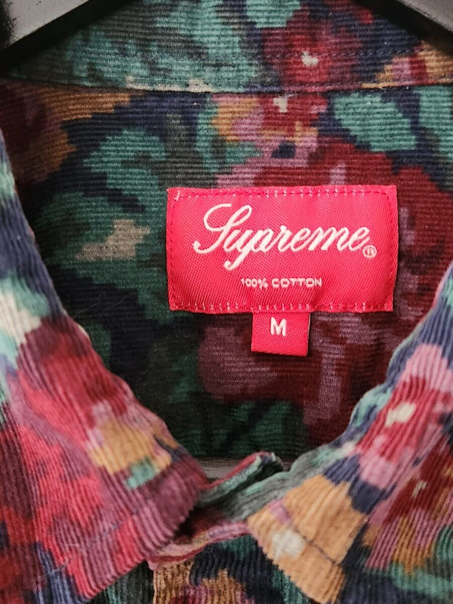 FW20 Supreme Digi Floral Corduroy Shirt Size M Medium Button FW20 Supreme Digi Floral Corduroy Shirt Size M Medium Button