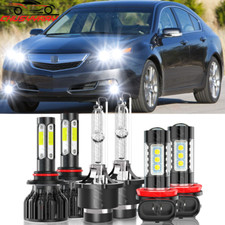 For 2010 - 2014 Acura Tl Front Hid Led Headlight Bulbs Hilofog Light Kit Oty 6