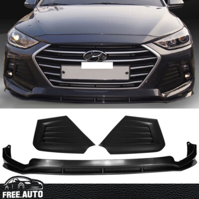 Front Bumper Lip Fits 17-18 Hyundai Elantra SPW Style PP Bodykits Spoiler