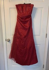 David's Bridal Red Dress