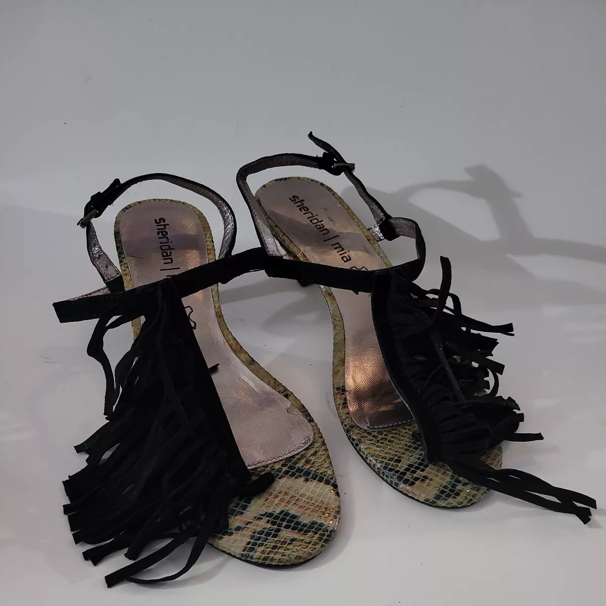 Mia snakeskin sandals sale