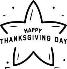 Trodat Happy Thanksgiving Day Embosser - Hand-Held Embossing Stamp-Seal Embosser