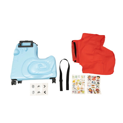Kids Ride-on Luggage Suitcase, Carry On Trolley Luggage with Password Lock, 20''
