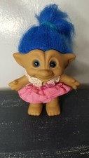 Russ 4  Troll Girl With Dress and Blue Hair