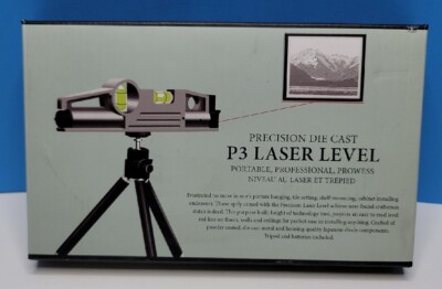 Restoration Hardware Precision Die Cast P3 Laser Level & Tripod