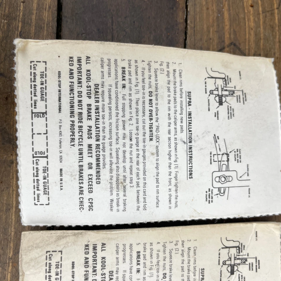 Vans Pastillas de Freno BMX Lavanda Kool Stop Old School Zapatos BMX De Colección Años 80 Radberry Foto 3 de 4