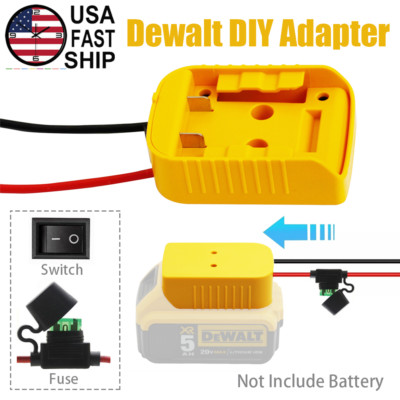 DIY Power Wheels Adapter Holder Mount Compatible with Dewalt Battery 18V 20V MAX