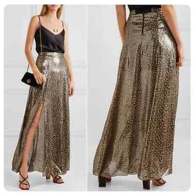 Alice Olivia NEW Athena Silk Maxi Skirt Size 10