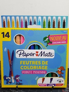 14 Paper Mate Feutres De Coloriage Pointe Moyenne Fine Felt Tip S New In Pack B4 Ebay