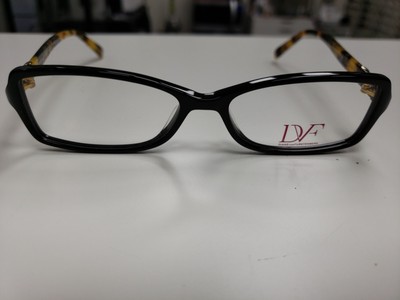 NEW DIANE VON FURSTENBERG women\'s dvf5050 rectangular eyeglasses in black tortoi NEW DIANE VON FURSTENBERG DVF5050 001 BLACK TORTOISE  main image 4
