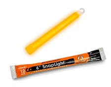 12 Hour 6” SnapLight (15cm) Orange lightstick ( Cyalume Branded) glow stick NEW