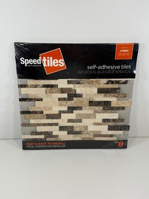 Inoxia Speed Tiles Self Adhesive Amber IS201-2 11.65'' x 11.34'' x 0.2''