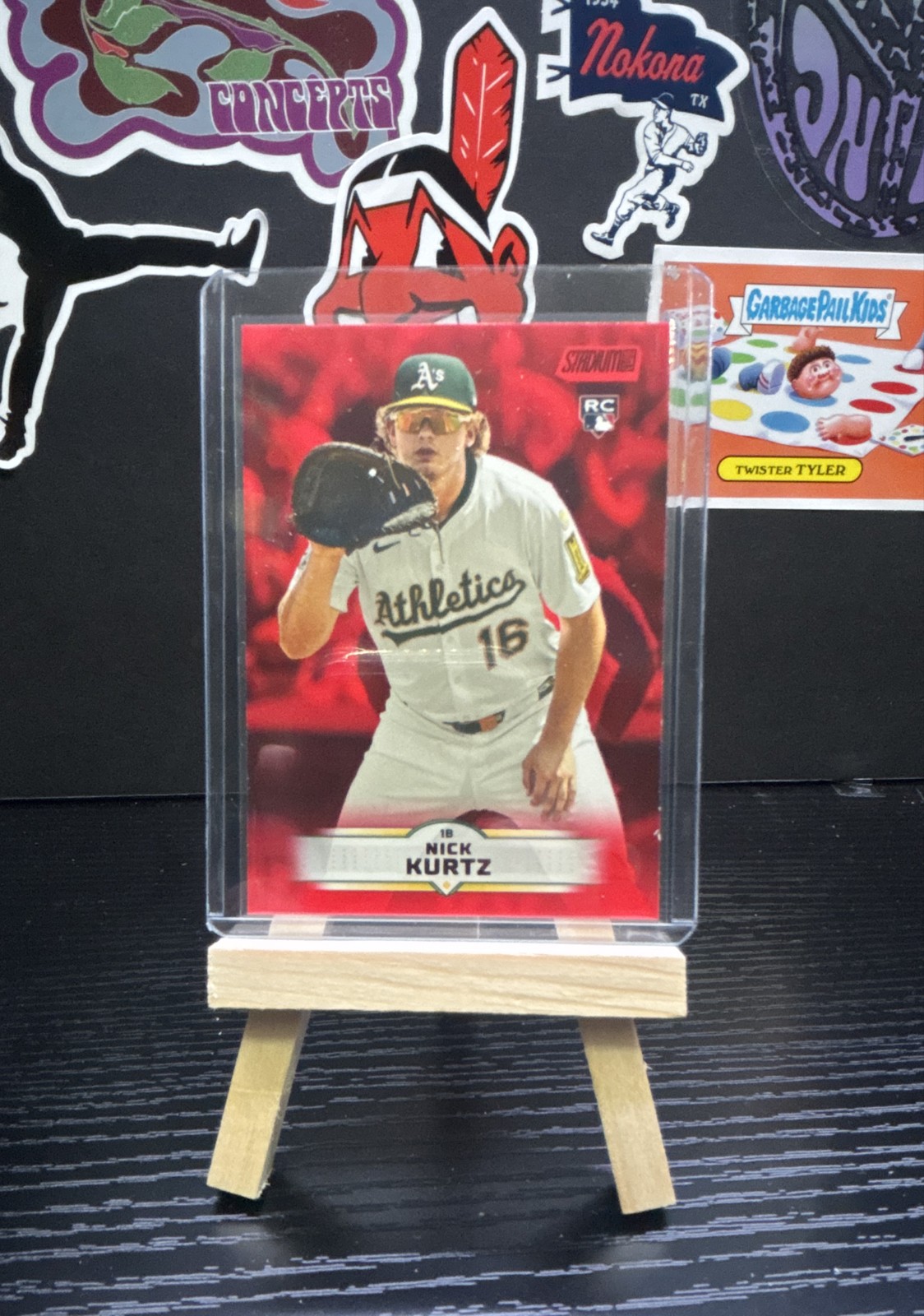 2025 Topps Stadium Club - Nick Kurtz #9 Red Foil (RC)
