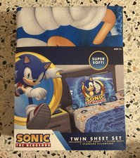 Sega Sonic the Hedgehog TWIN SHEET SET 3 Piece NEW