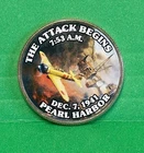Kennedy Half Dollar (clad) Colorized, Pearl Harbor  The Attack Begins - 🇺🇲