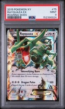 2015 POKEMON XY ROARING SKIES #75 RAYQUAZA EX PSA 9