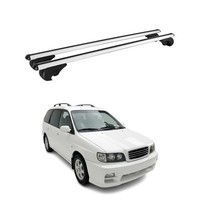 DachträGer GrundträGer FüR Kia Joice Kombi 1999-2003 TÜV Aluminium Silber 2Tlg
