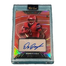 Wild Chrome Autographed Demario Douglas 8/8 Premium Holo 