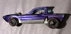 Vintage 1967 HOT WHEELS Redline Python Car Purple Black Interior Hong Kong READ