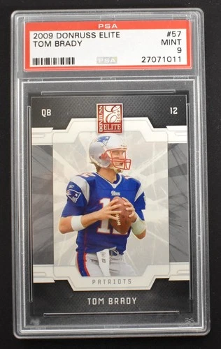 Tom Brady 2009 Donruss Elite #57 New England Patriots PSA 9 MINT
