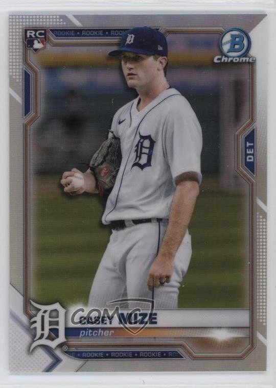 2021 Bowman Chrome SP Rookie Image Variation Casey Mize #9 p8f