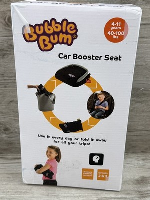 BubbleBum Inflatable Backless Booster Car Seat for Kids 4-11 Years