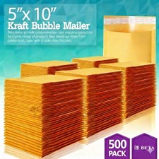 500 00 5x10 5x9 Kraft Bubble Padded Envelopes Mailers Shipping Bag 5"x9"