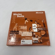 Microsoft Works Suite 2002 North America - Full Version for Windows- W/ Key
