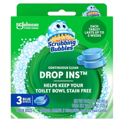 Scrubbing Bubbles Continuous Clean Toilet Drop-Ins, 3 Count (Pack of 1) 