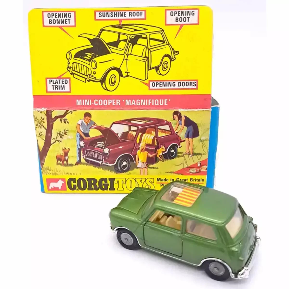 Mini Cooper Corgi CD54321063 Vert Magnifique 1/41 voiture de sport miniature numérotée 334