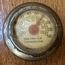 Vintage 1930s 1940s 1936 Chevrolet Chevy Tel-true Thermometer Old Car Truck