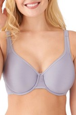 WACOAL 855192 Basic Beauty Full-Figure Underwire Bra Sz 34D DappleGray