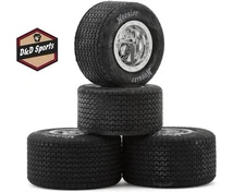 1RC (1RC5534) - 1/18 EDM Hoosier Tires (Chrome) (4) (F/R)